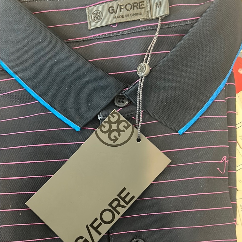 G/FORE Men's Black Polo Shirt  - Four Seasons Hualalai